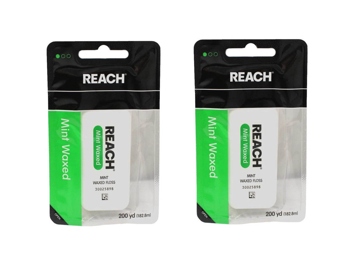 Pack of 2 Waxed Mint Dental Floss 200 Yard