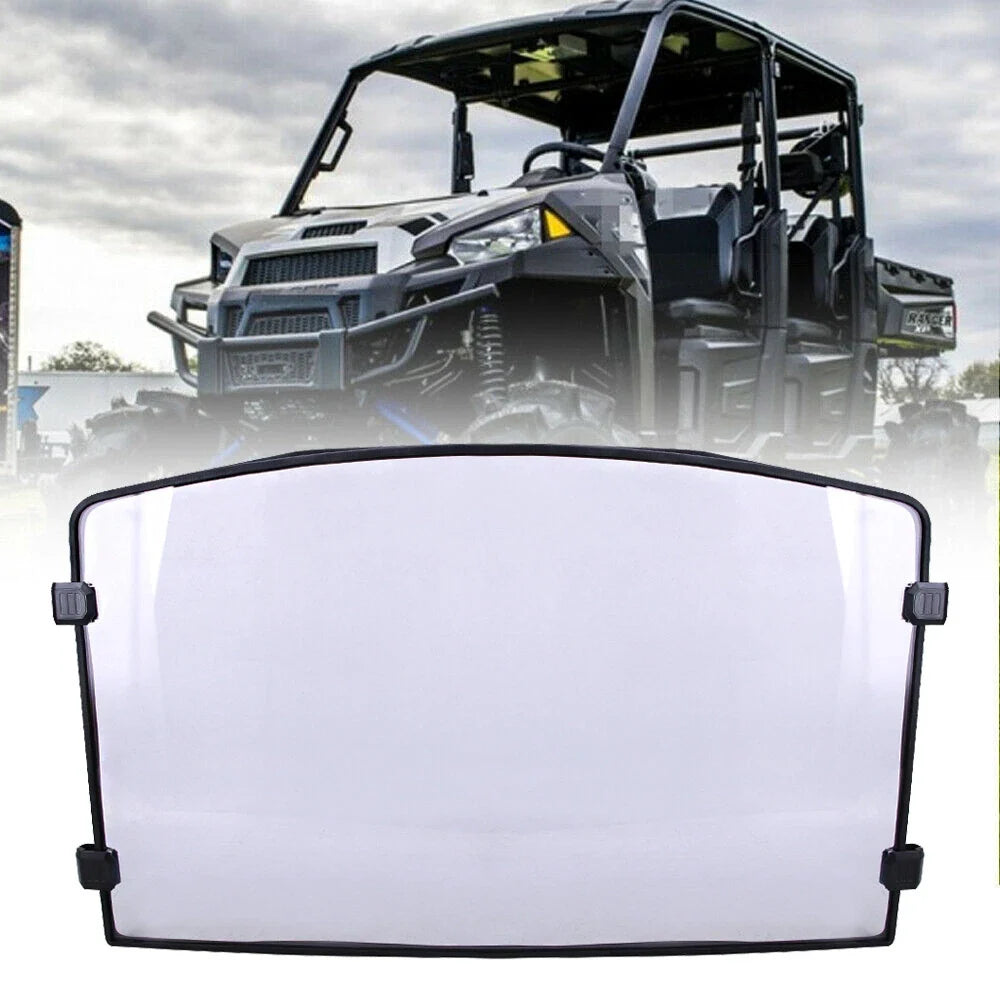 UTV Full Windshield with Clamps for Polaris Ranger XP 570 900 1000 (2013–2025)