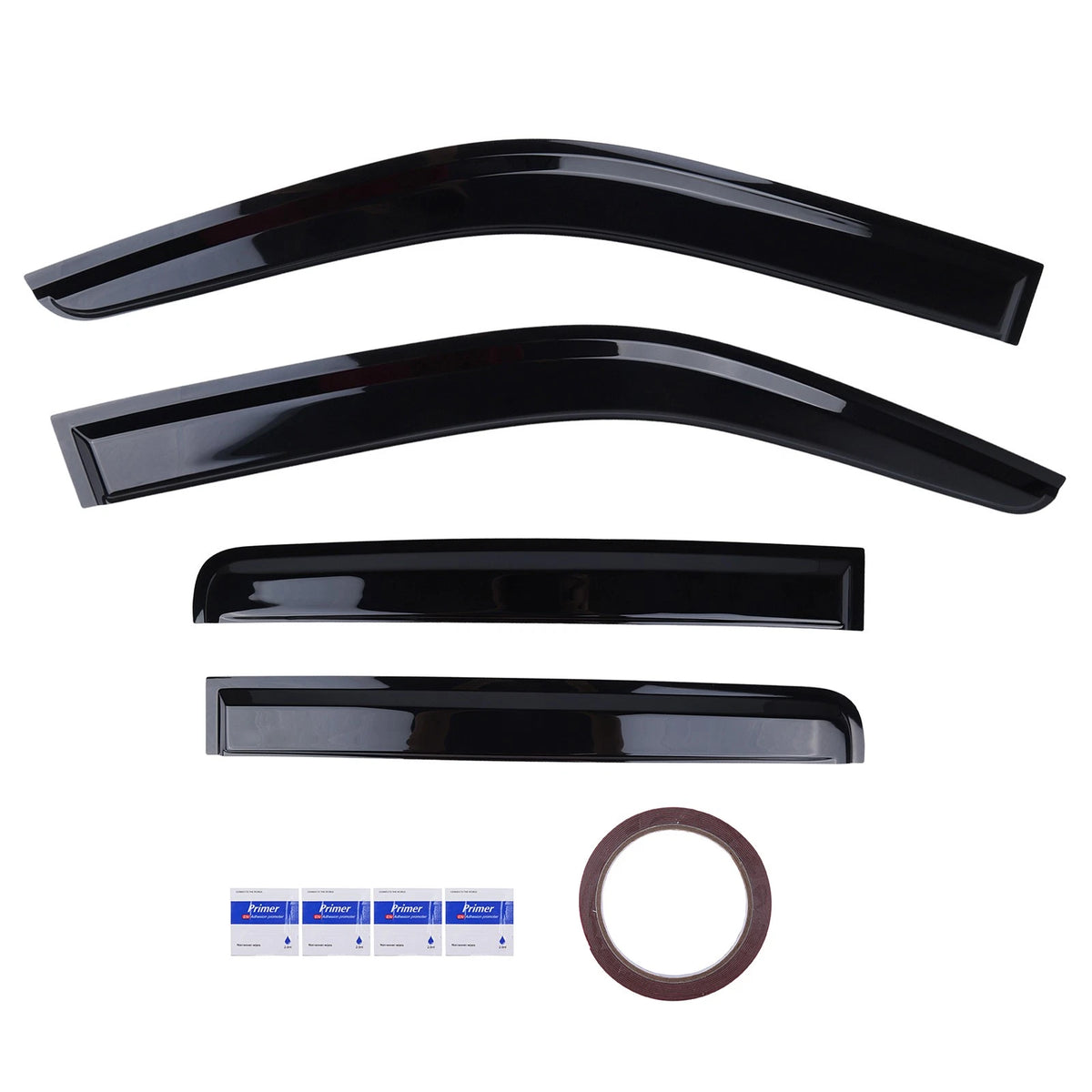 Set of 4 Window Vent Visors for Nissan Frontier Crew Cab (2005–2020)