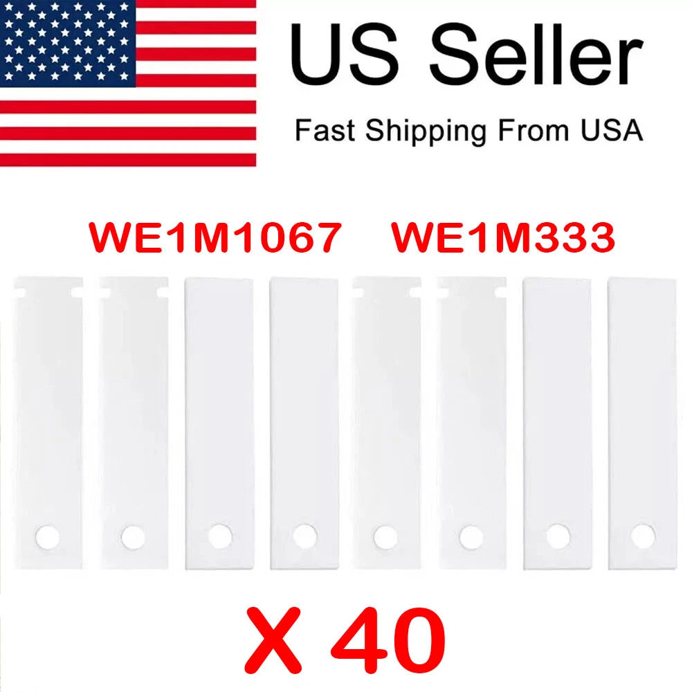 40 pcs Dryer Bearing Slides Front Drum Glide Kit Replacement WE1M1067 WE1M333