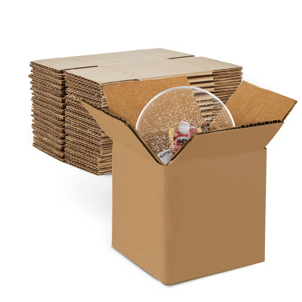 Pack of 10 Shipping Boxes 5x5x5 for Corrugated Storage