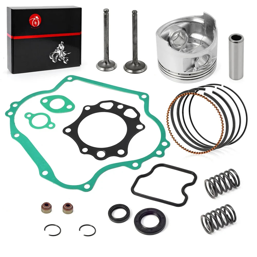 290cc FE290 Engine Rebuild Kit - 0.5mm Oversize Piston Ring Gasket Seal Valve Set for Club Car Golf Cart DS and Precedent