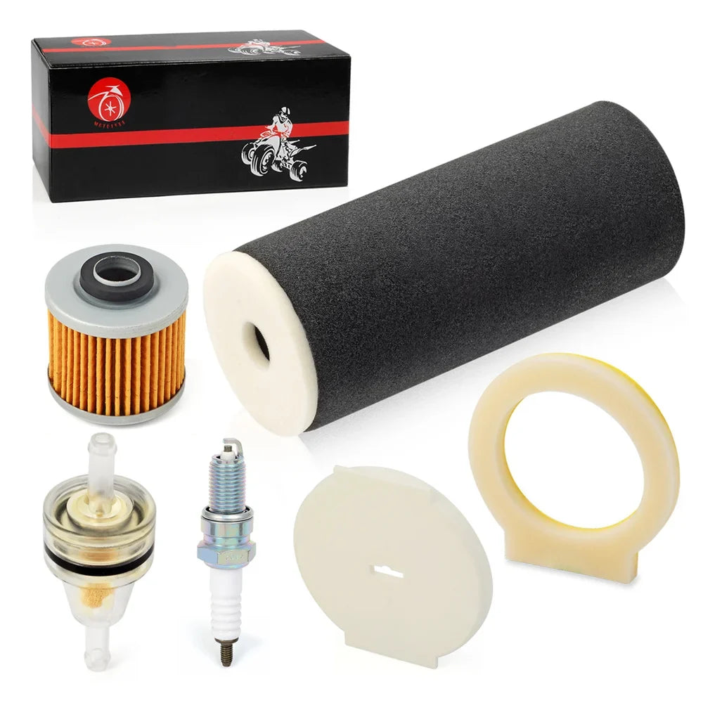 Air Filter Foam End Cap Oil Filter Spark Plug for Yamaha Grizzly 600 1998-2001 1UY-14451-00-00