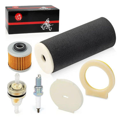 Air Filter Foam End Cap Oil Filter Spark Plug for Yamaha Grizzly 600 1998-2001 1UY-14451-00-00