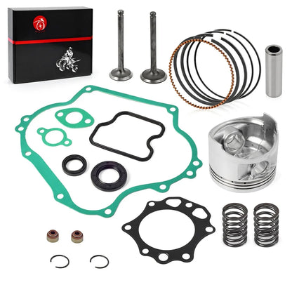 290cc FE290 Engine Rebuild Kit - 0.5mm Oversize Piston Ring Gasket Seal Valve Set for Club Car Golf Cart DS and Precedent