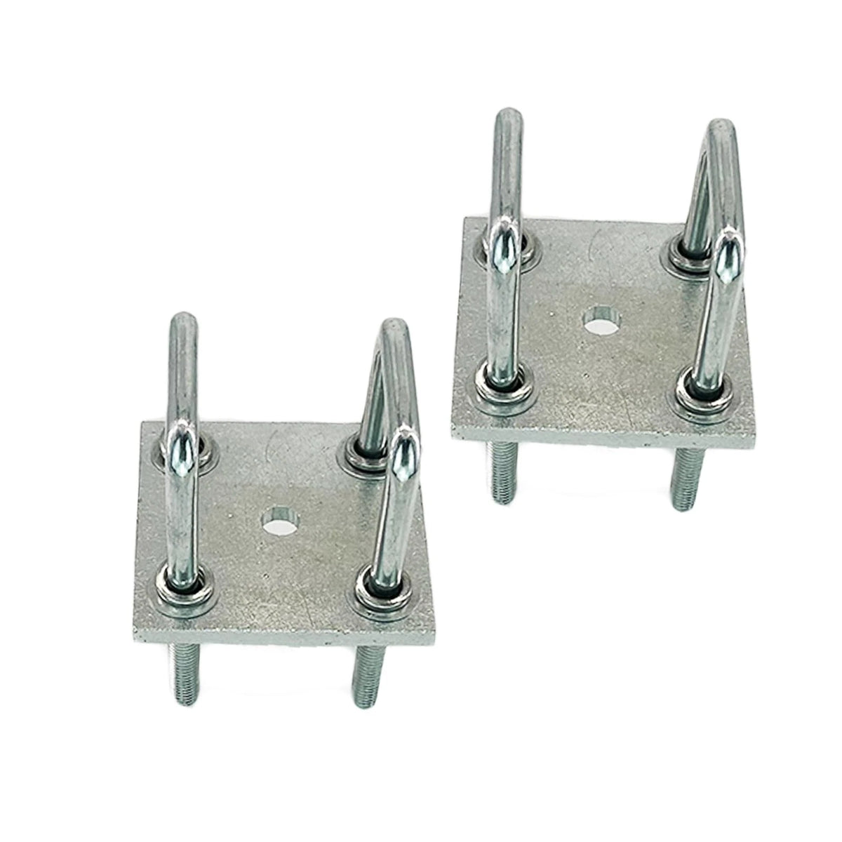 2X Square U-Bolt Kit for Boat Trailer Axle Leaf (1/2 in M12)