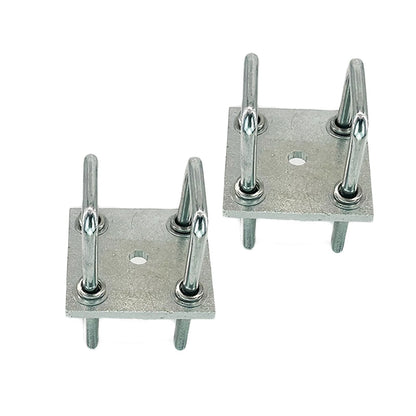 2X Square U-Bolt Kit for Boat Trailer Axle Leaf (1/2 in M12)