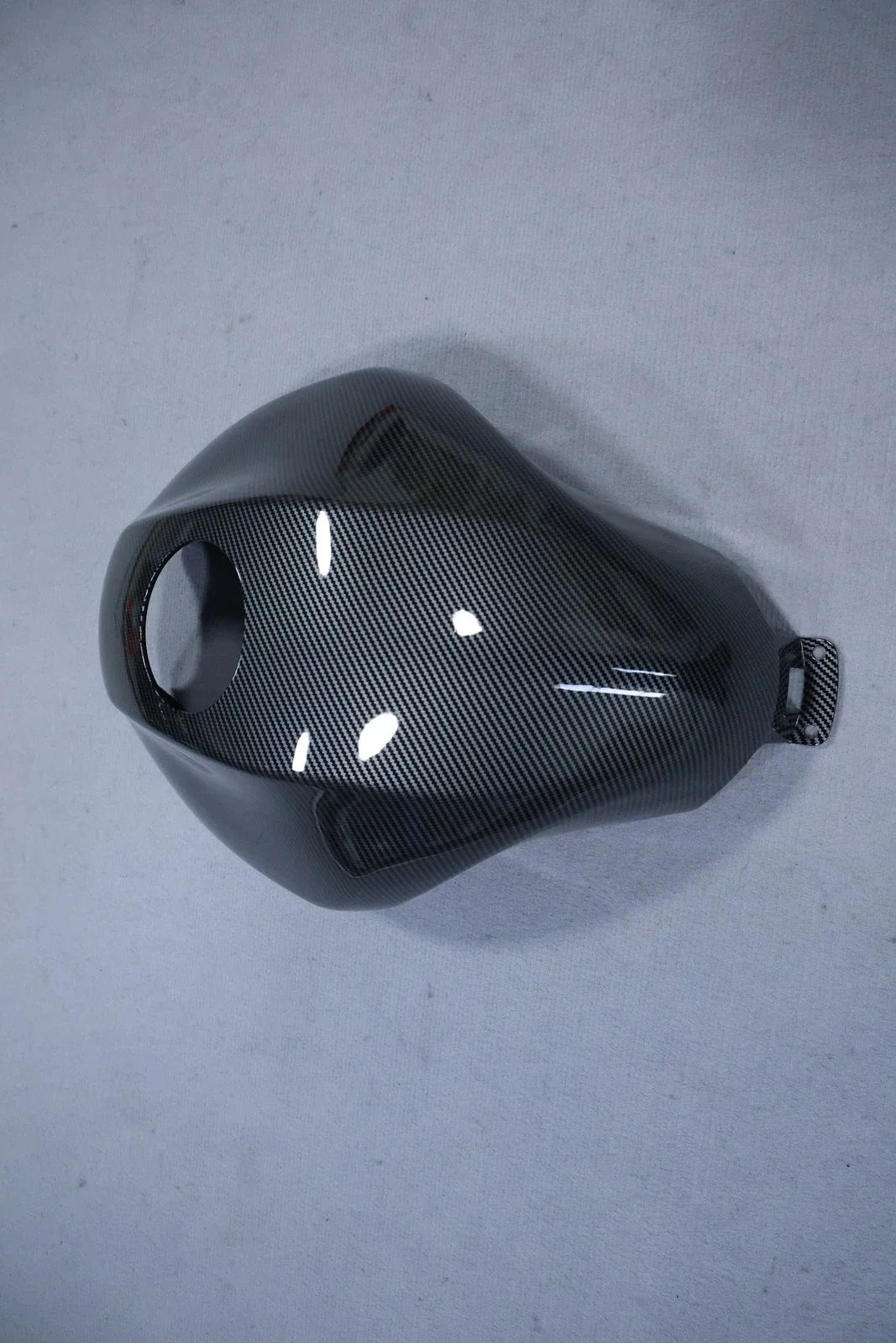 Carbon Fiber Gas Fuel Tank Cover for Kawasaki Ninja 650R (2009–2011)