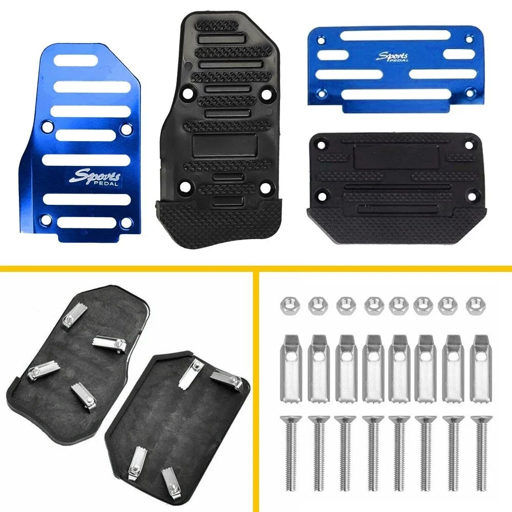 Non-Slip Automatic Brake Gas Pedal Pad Foot Cover for Universal Vehicles