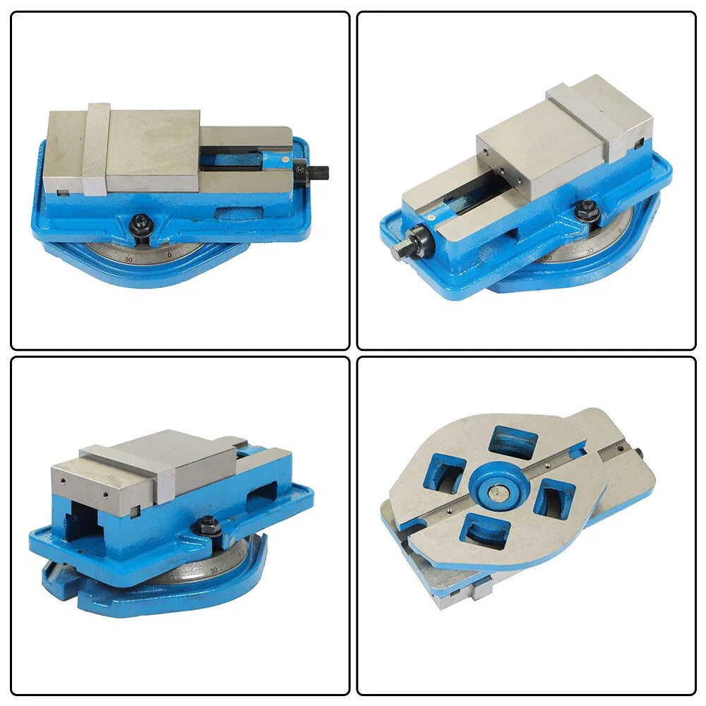 3" Milling Machine Lockdown Vise with 360 Swiveling Base