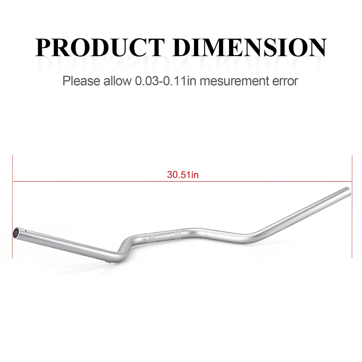 Handlebar Silver Bars for Yamaha Banshee 350, Blaster 200, Warrior 350, Raptor 660 (1997–2006) - 5LP-26111-20-00