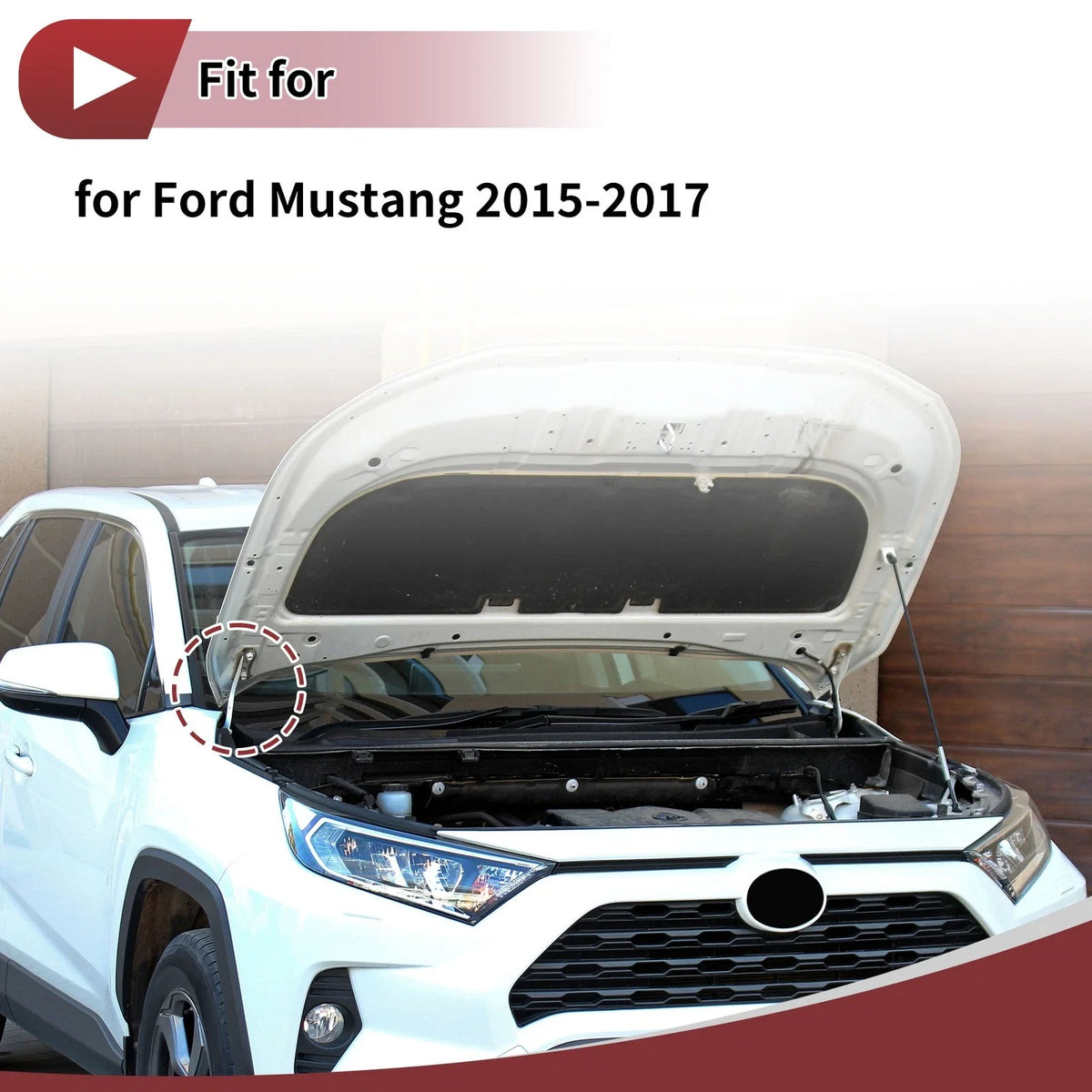 Hood Hinge Right Side for Ford Mustang (2015–2017) 1 pcs