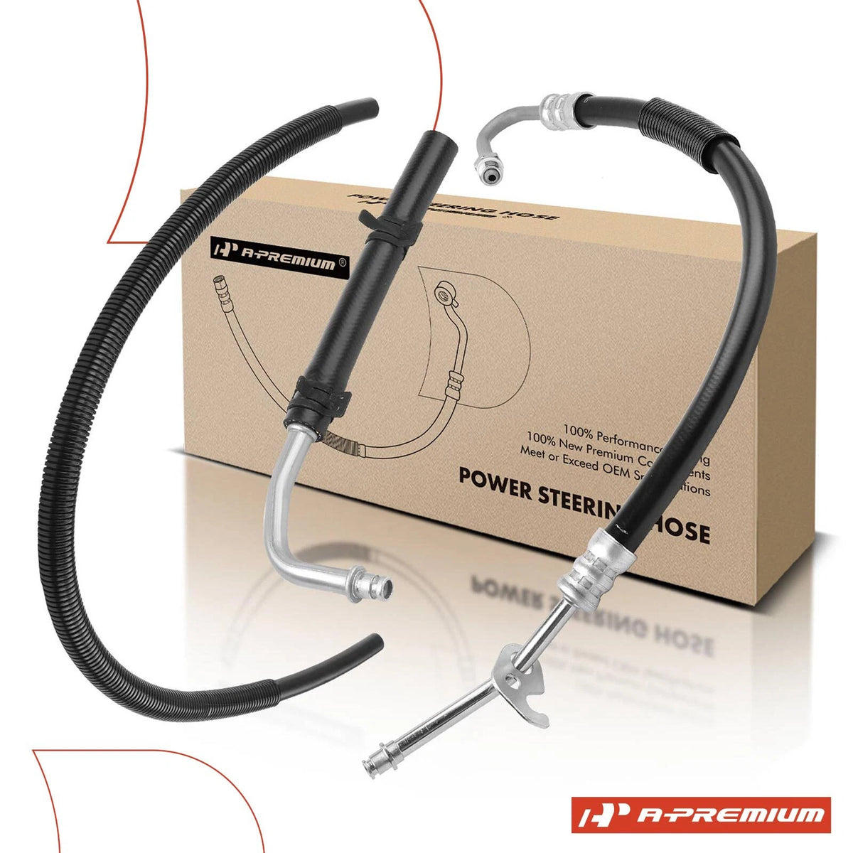 3X Power Steering Pressure & Return Line Hose for Ford Ranger (2001–2011) - 1L5Z3A719BA, 6L5Z3A719B, 6L5Z3A719BA