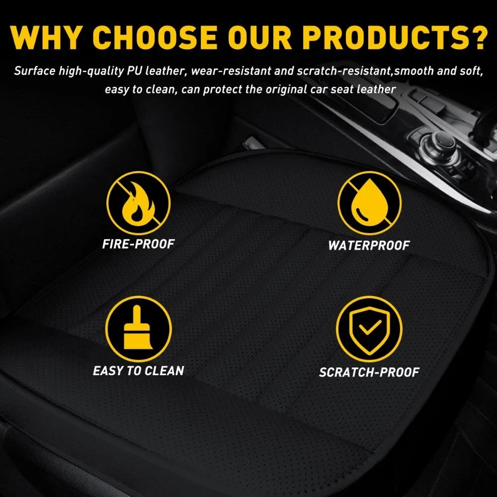 Set of 4 Leather Car Seat Covers for Universal Fit (Auto Interior)