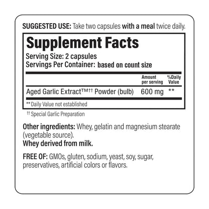Kyolic Aged Garlic Extract Formula 100 for Cardiovascular Health