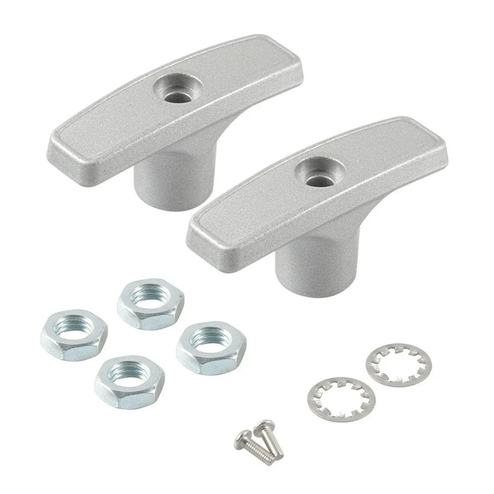 Set of 2 Aluminum RV Drain Valve Handles for Waste Valve Extension