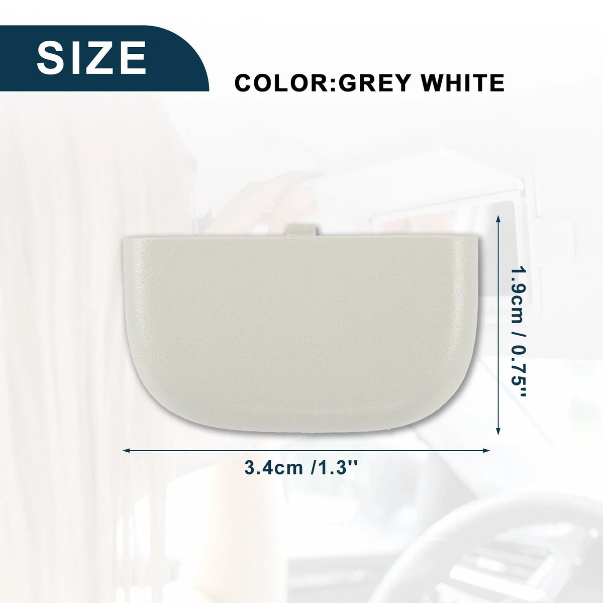 Makeup Mirror Cover Sun Visor Cap Clip for Ford Edge (2015–2023) - DS7Z4273AA