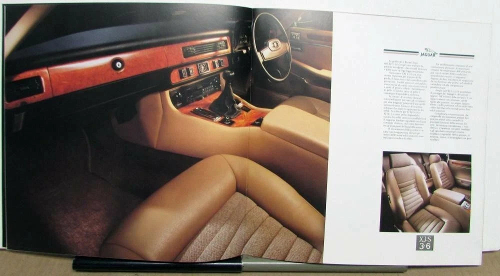 Sales Brochure for Jaguar XJS XJSC 1987 (Italian Text)