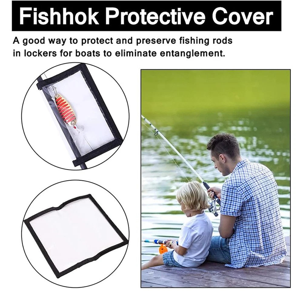 8PCS Fishing Lure Wraps Cover Protector Jacket