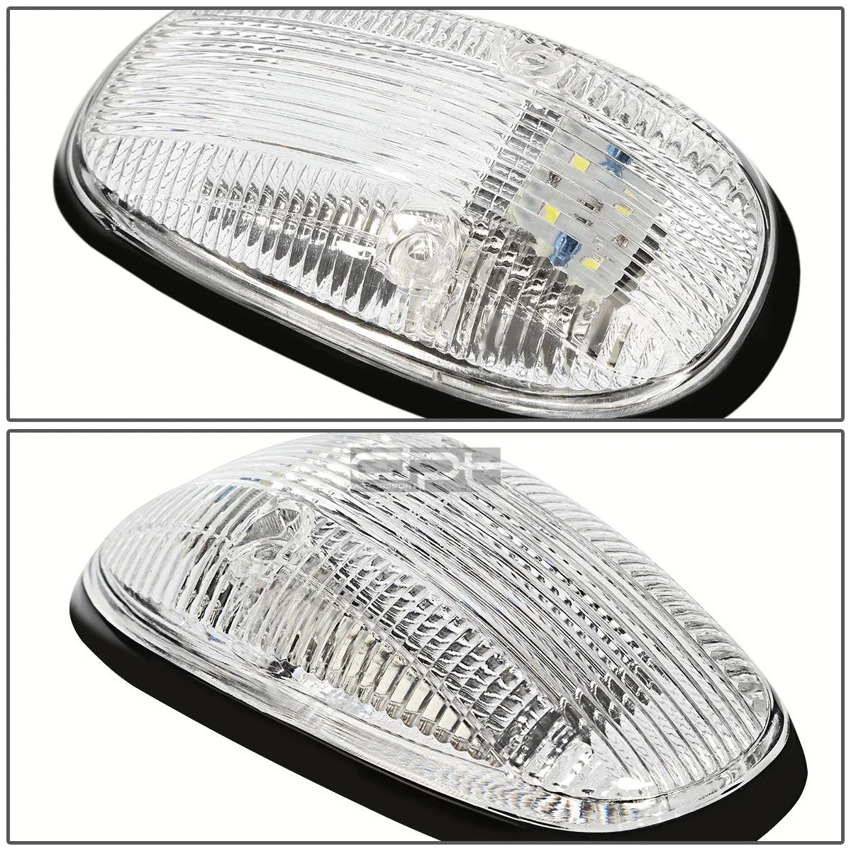 5Pcs Chrome Housing White LED Cab Roof Running Light for Dodge Ram (1999–2001)
