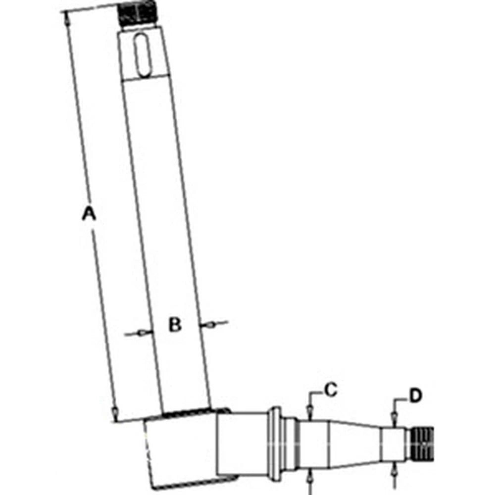 Left Hand Spindle for Deutz D6206 D5506 D4506 D4006 D5206 (No Years)