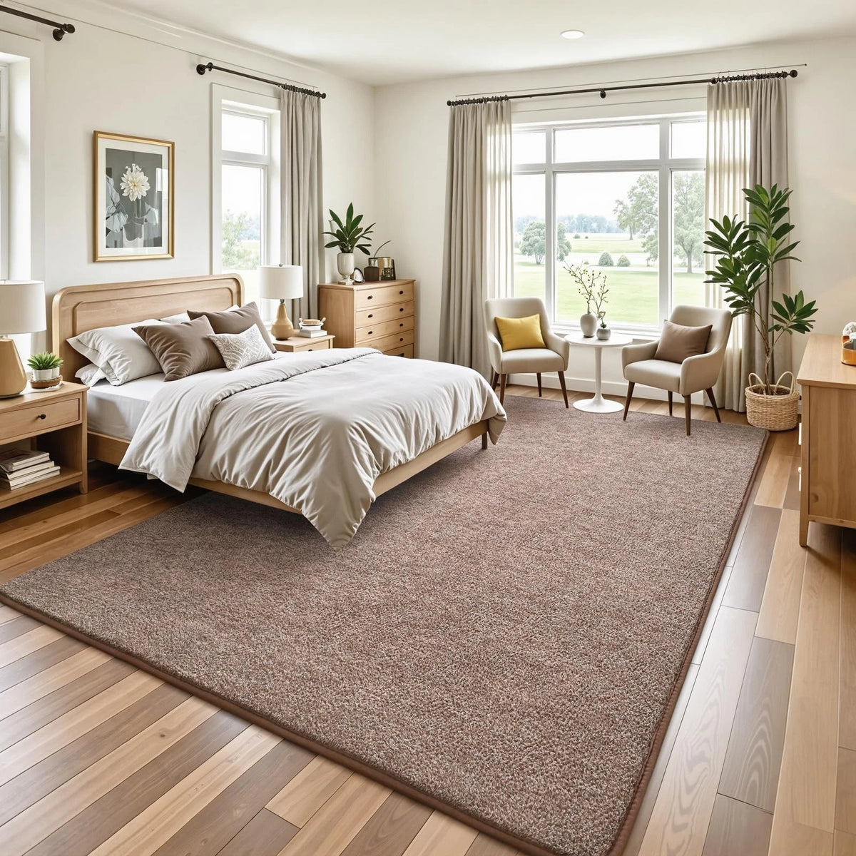 4x6 Memory Foam Area Rug for Living Room