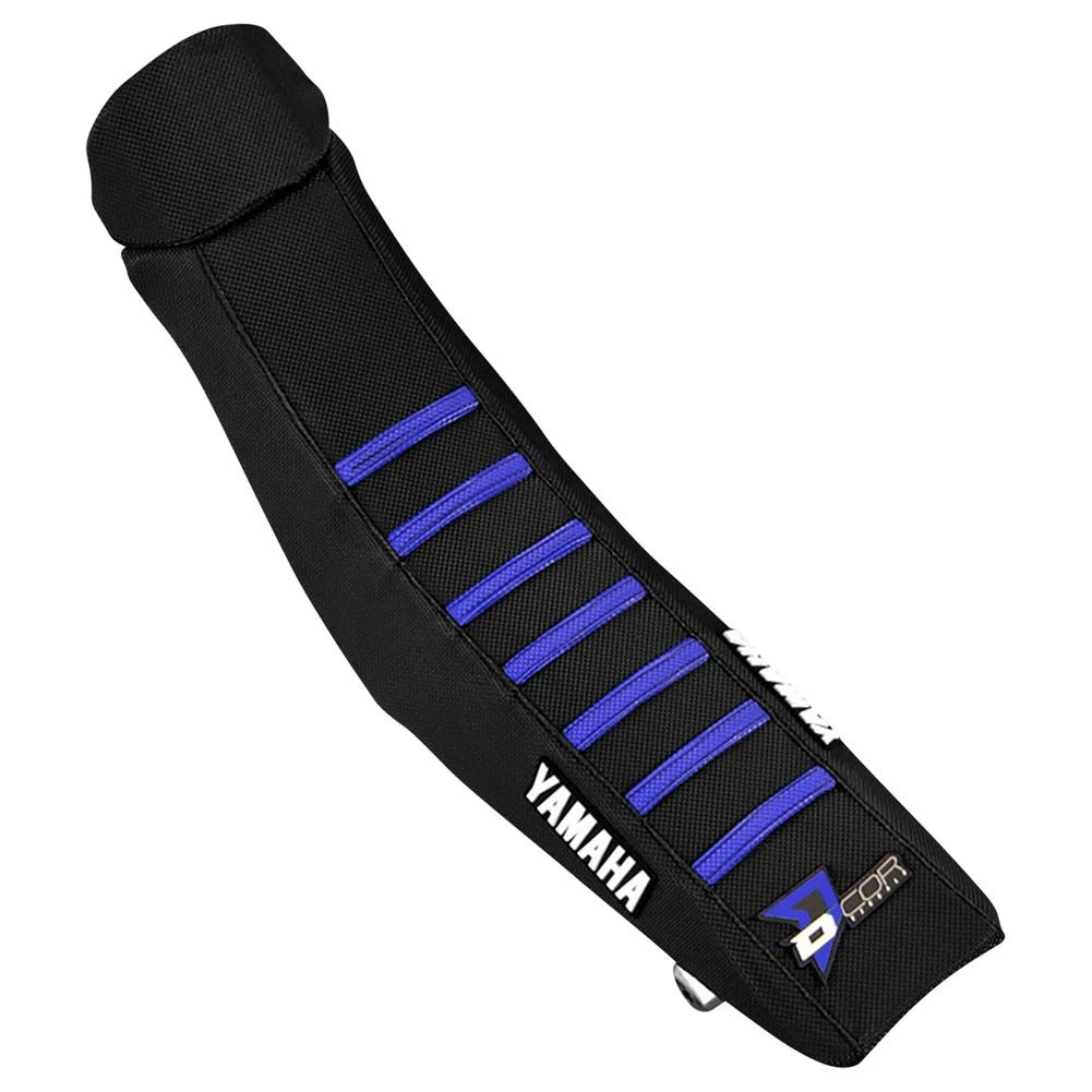 Gripper Seat Cover for D’Cor Visuals (30-50-126) - Ribbed Black/Blue