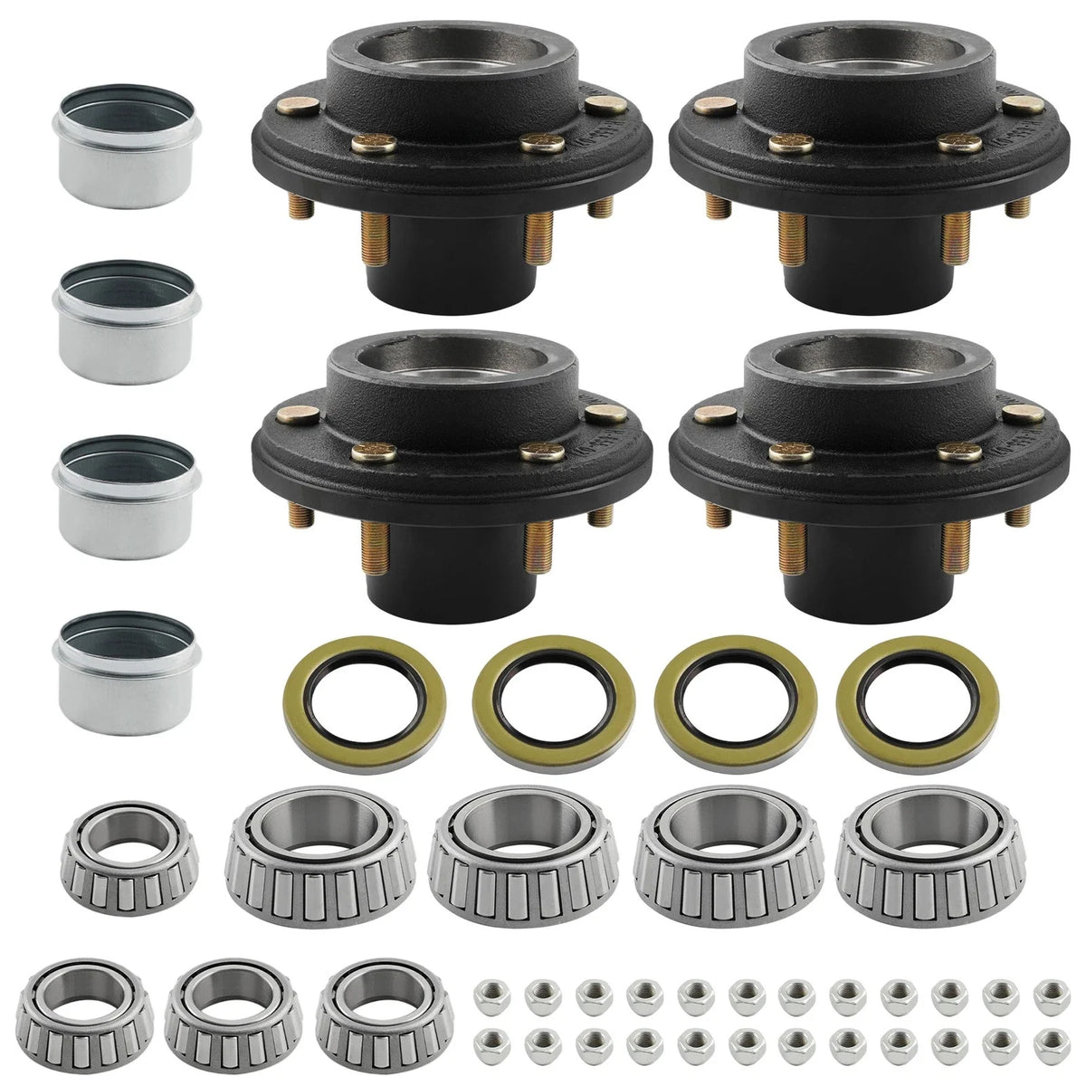 Hub Kit for Mobile Home Trailer 6000# Axle 6 Lug 6x5.5