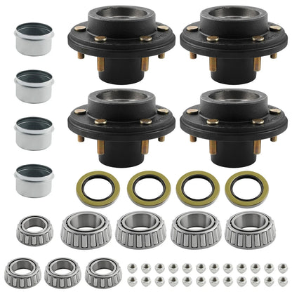 Hub Kit for Mobile Home Trailer 6000# Axle 6 Lug 6x5.5