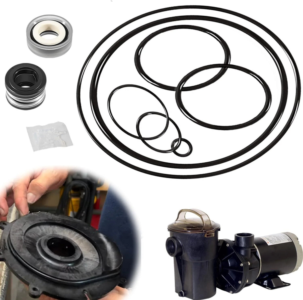 Pump O-Ring Rebuild Seal Kit for Hayward Power-Flo LX SP1580 Series