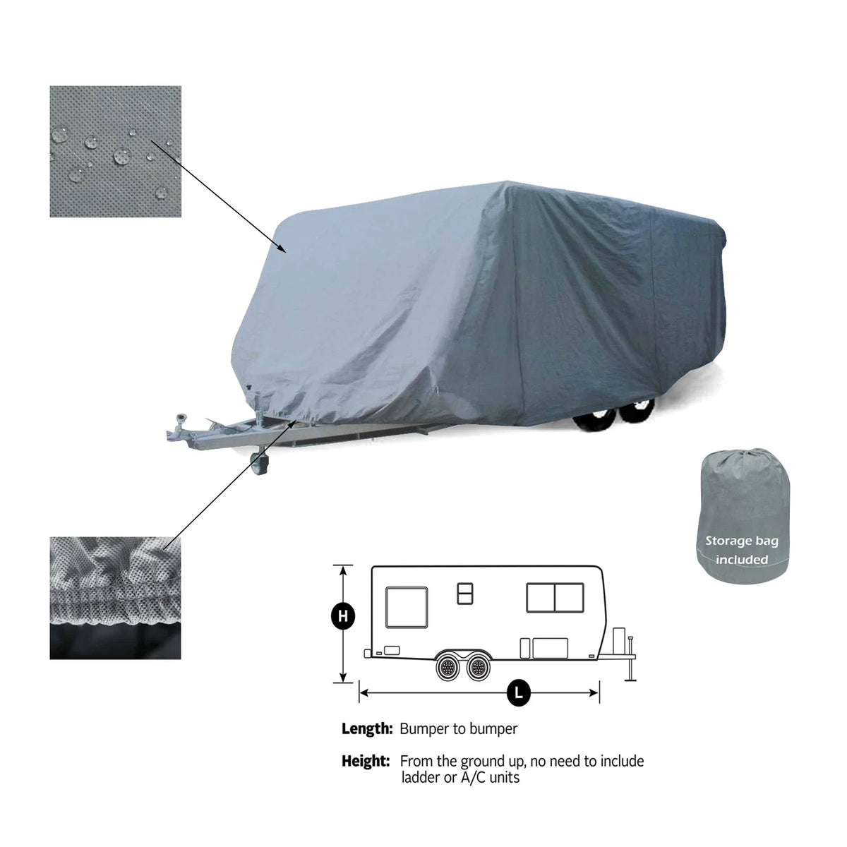 Storage Cover for Winnebago Winnie Drop 1790 (All Weather)