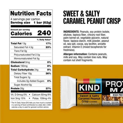 Set of 12 Protein Snack Bars - Zero Added Sugar