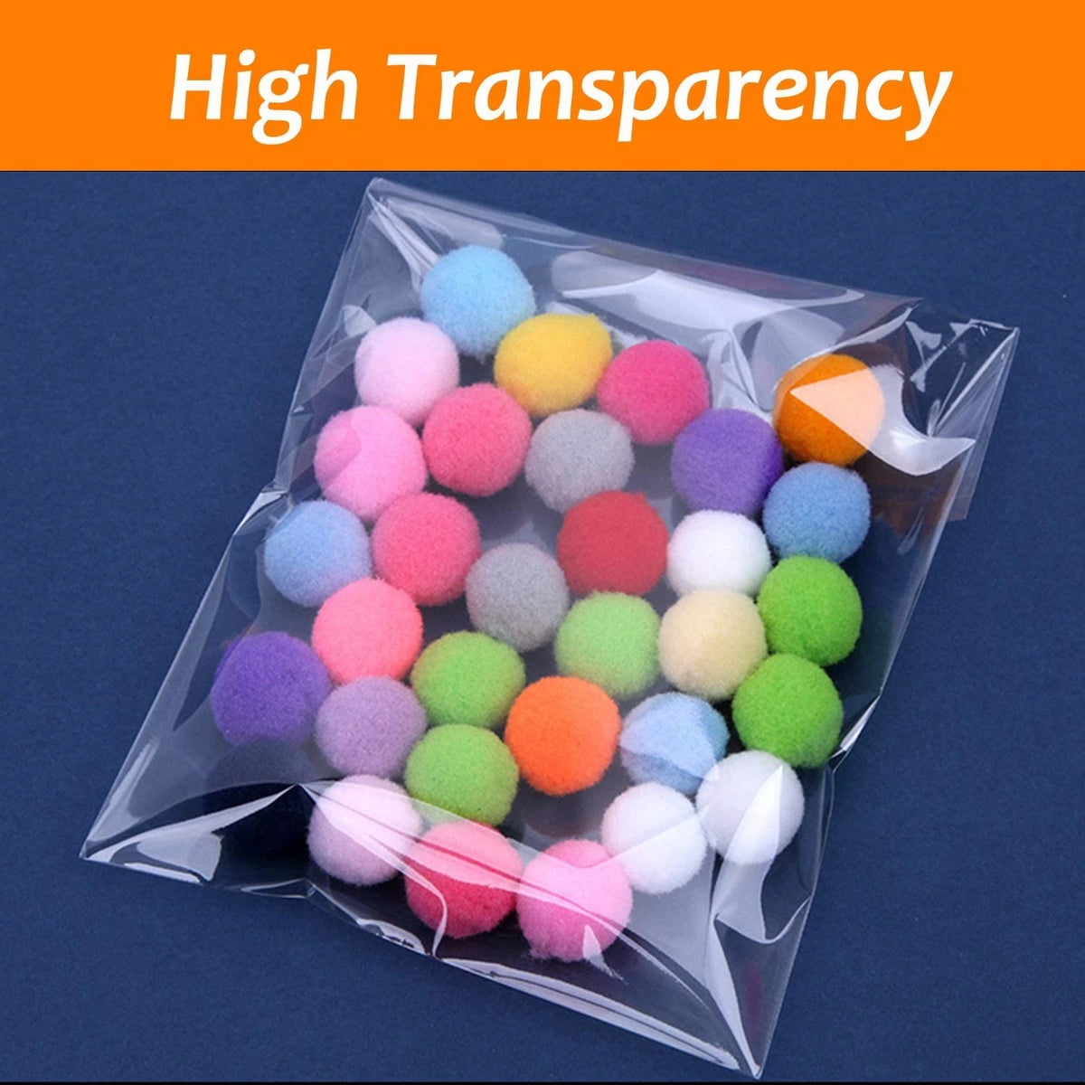 200 Pcs Self Sealing Cellophane Bags 5x7 Inches Clear