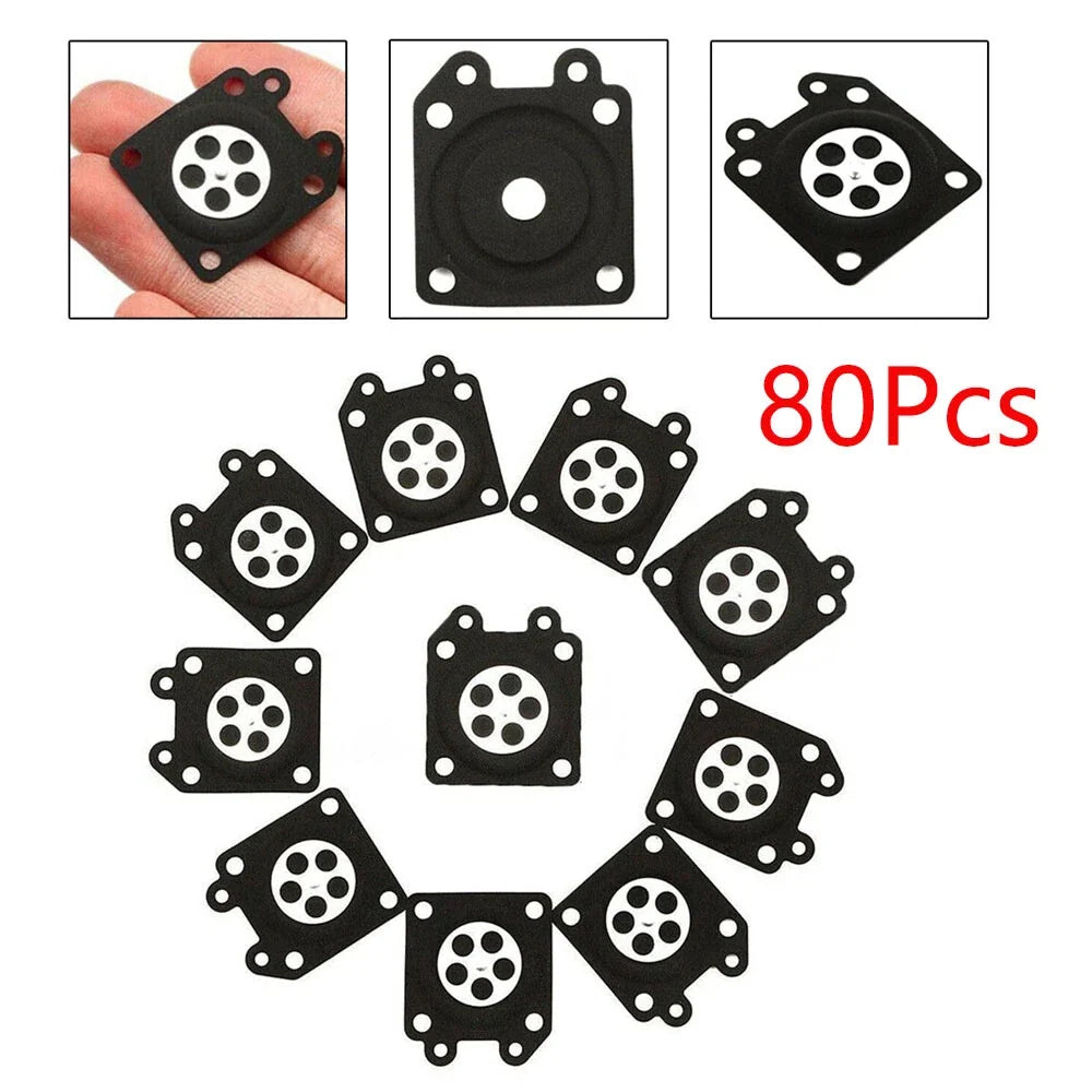 80Pcs Carburetor Metering Diaphragm for Walbro (95-526-9-8, 95-526-9, 95-526)
