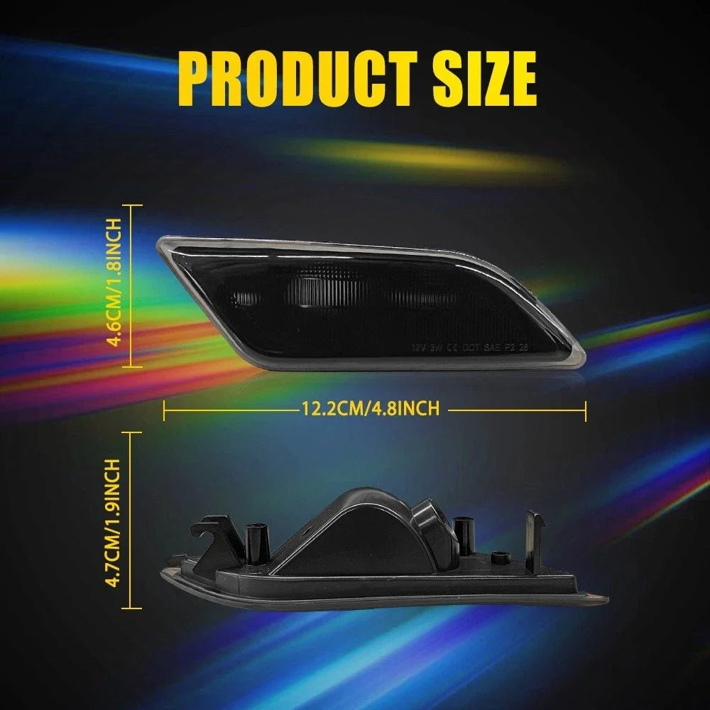 Front Side Marker Reflector Light Housing Smoke for Mercedes Benz C63 AMG (2012–2014)