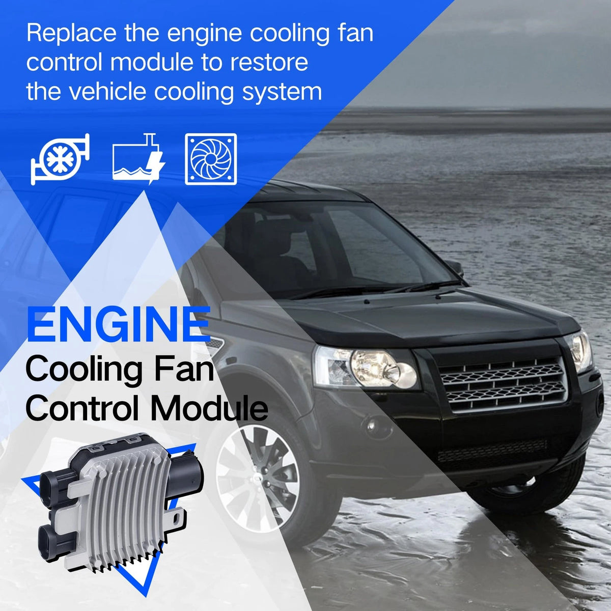 Cooling Fan Control Module for Volvo S60 S80 V40 V60