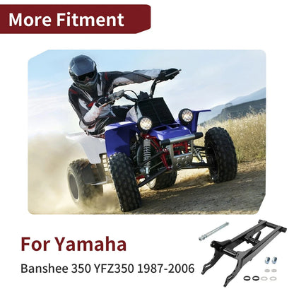 6" Extended Rear Swingarm for Yamaha Banshee 350 (1987–2006) Black Heavy Duty