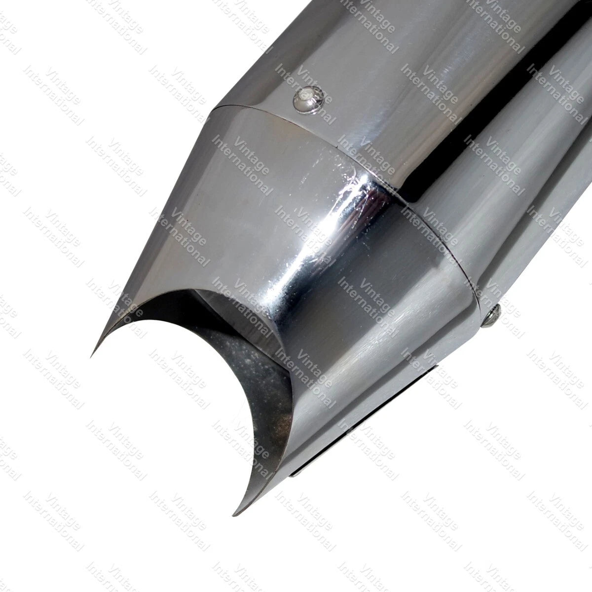 Dolphin Silencer & Bracket Adapter Chrome for Royal Classic Enfield 350cc