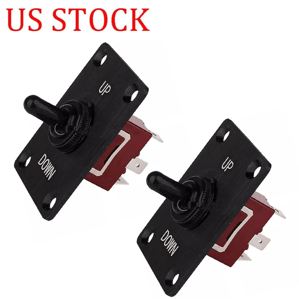 2X Toggle Switch 12V On/Off Up/Down Trim Tab Panel for RV Caravan Marine