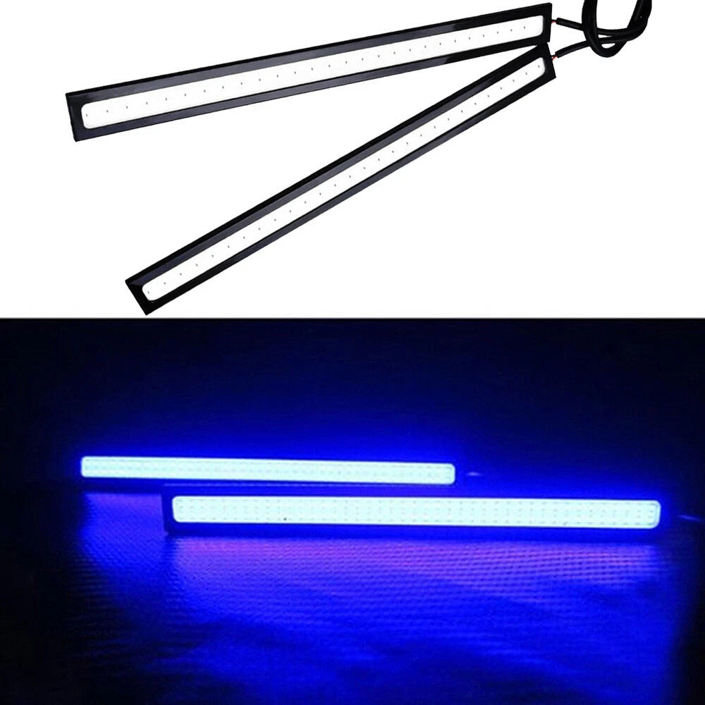 12PCS 12V LED Blue Strip Lights for Car Van Boat Home