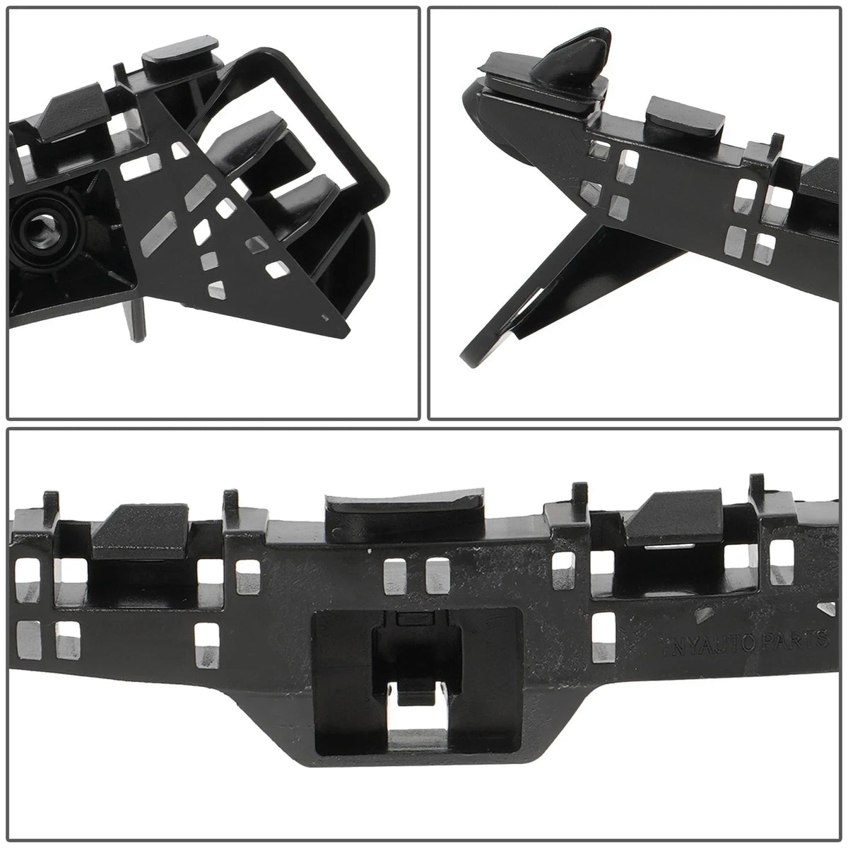 Front Bumper Bracket for Honda Fit (2015–2020) Passenger Right, Black