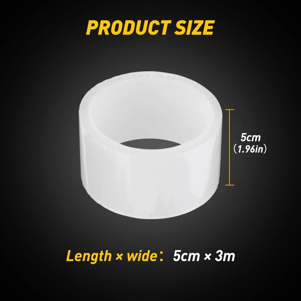 Transparent Door Protector Sill Edge Guard Strip Film for Universal Fit (DIY)