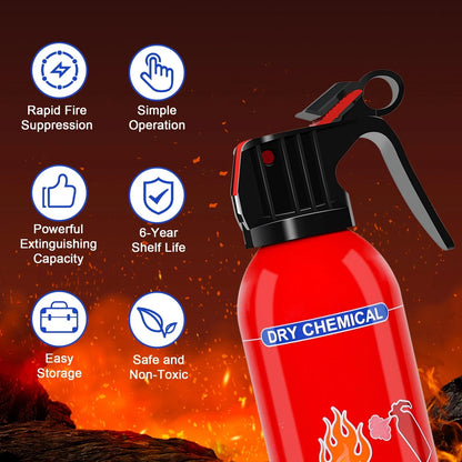 2X ABC Dry Chemical Fire Extinguishers Portable Powder Red