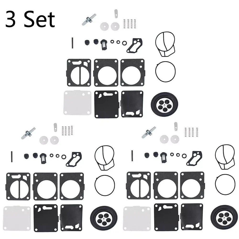 Set of 3 Carburetor Kits for SeaDoo 650 717 787 800 GTI GTS GTX SP SPX