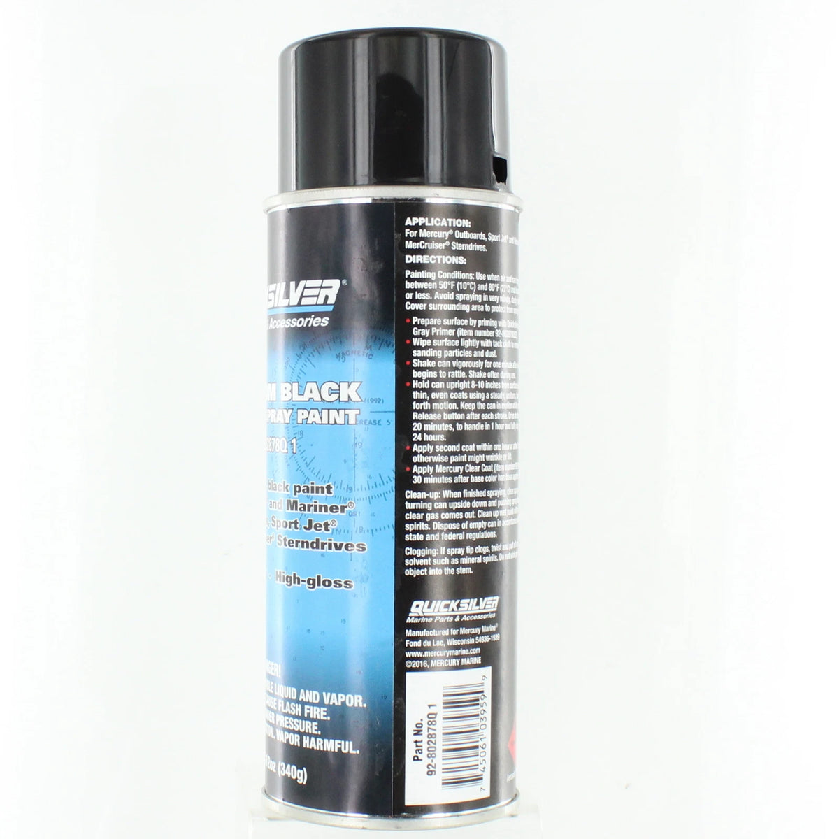 Phantom Black Enamel Spray Paint for Mercury Marine/Mercruiser (92-802878Q1)
