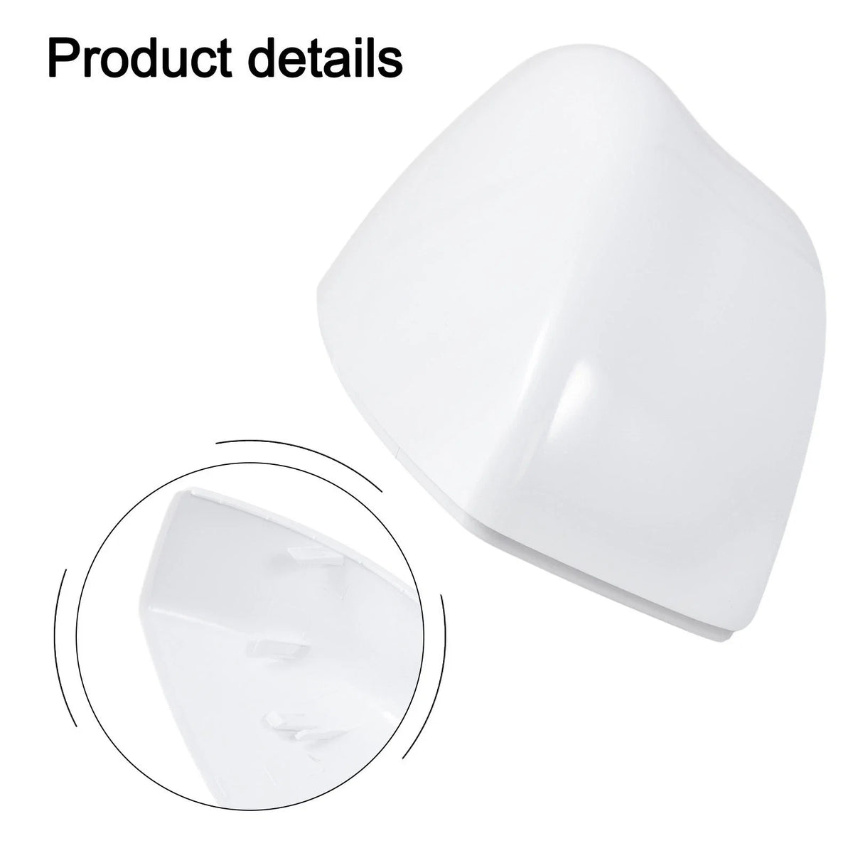 Unpainted White ABS Driver Side Mirror Cover for Nissan Sentra