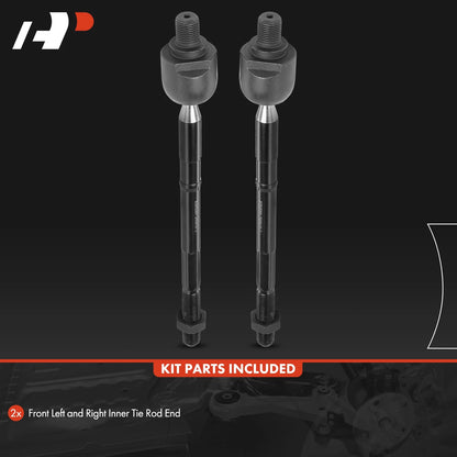 2X Front Inner Side Tie Rod End for Hyundai Genesis (2009–2014) 577243M000, EV801086