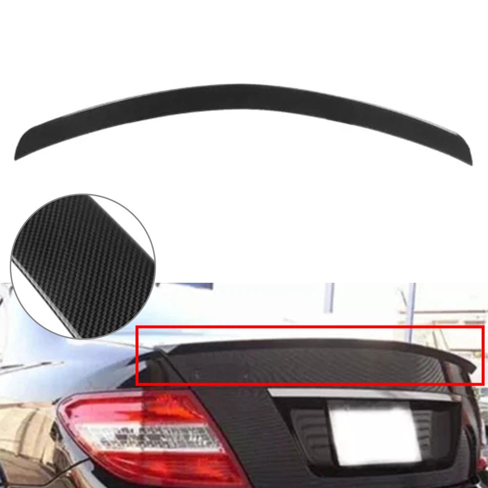 Carbon Look Rear Trunk Spoiler Wing for Benz C Class W204 (2007–2014)