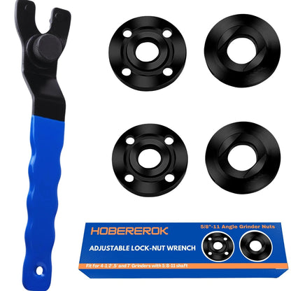Adjustable Angle Grinder Wrench & Nut Kit for HOBEREROK