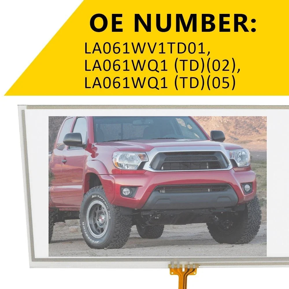 Touch Screen Glass Digitizer for Toyota Camry (2012–2014) 6.1" 8-Pin V